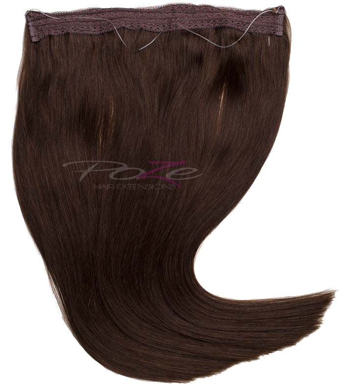 Extensiones Poze Standard con alambre y clip - Marrón Chocolate 4B