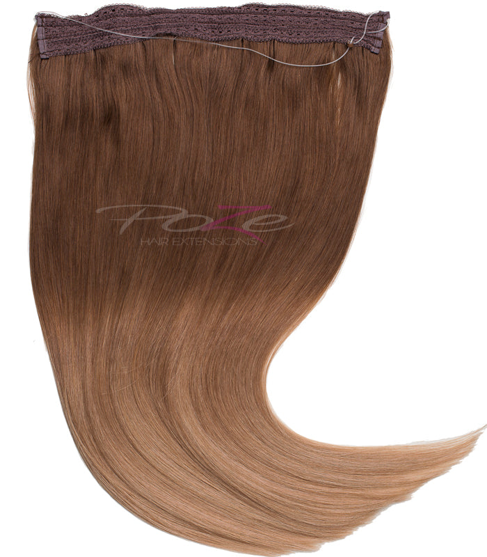 Extensiones Poze Standard con alambre y clip - Balayage Marrón Arenoso 7BN/10B