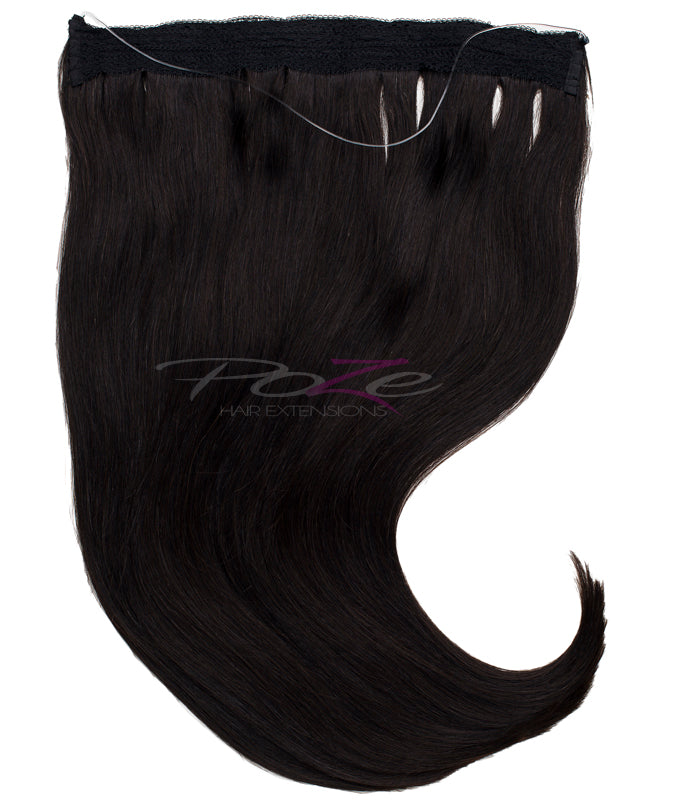 Extensiones Poze Standard con alambre y clip - Marrón Medianoche 1B