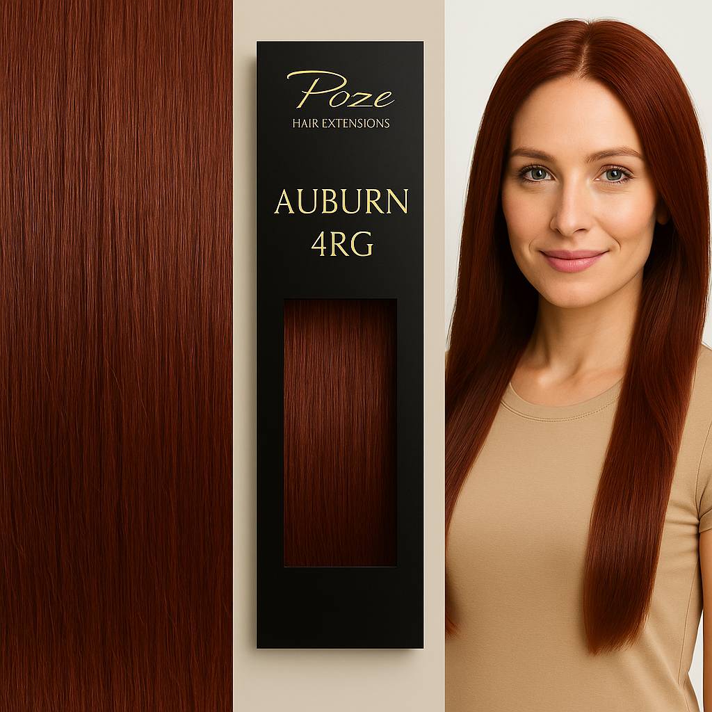 Extensiones Micro Ring Premium - 4RG Castaño Rojizo
