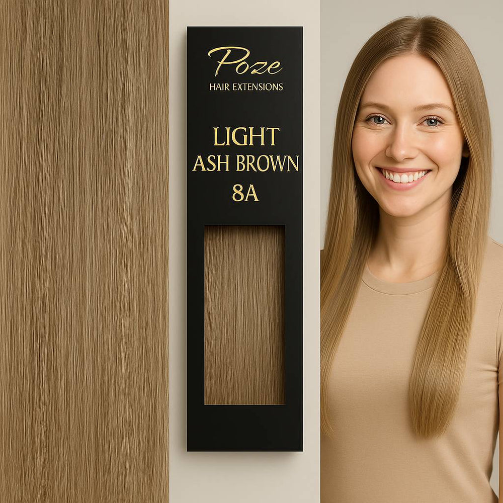 Extensiones Micro Ring Estándar - 8A Rubio Ceniza Claro