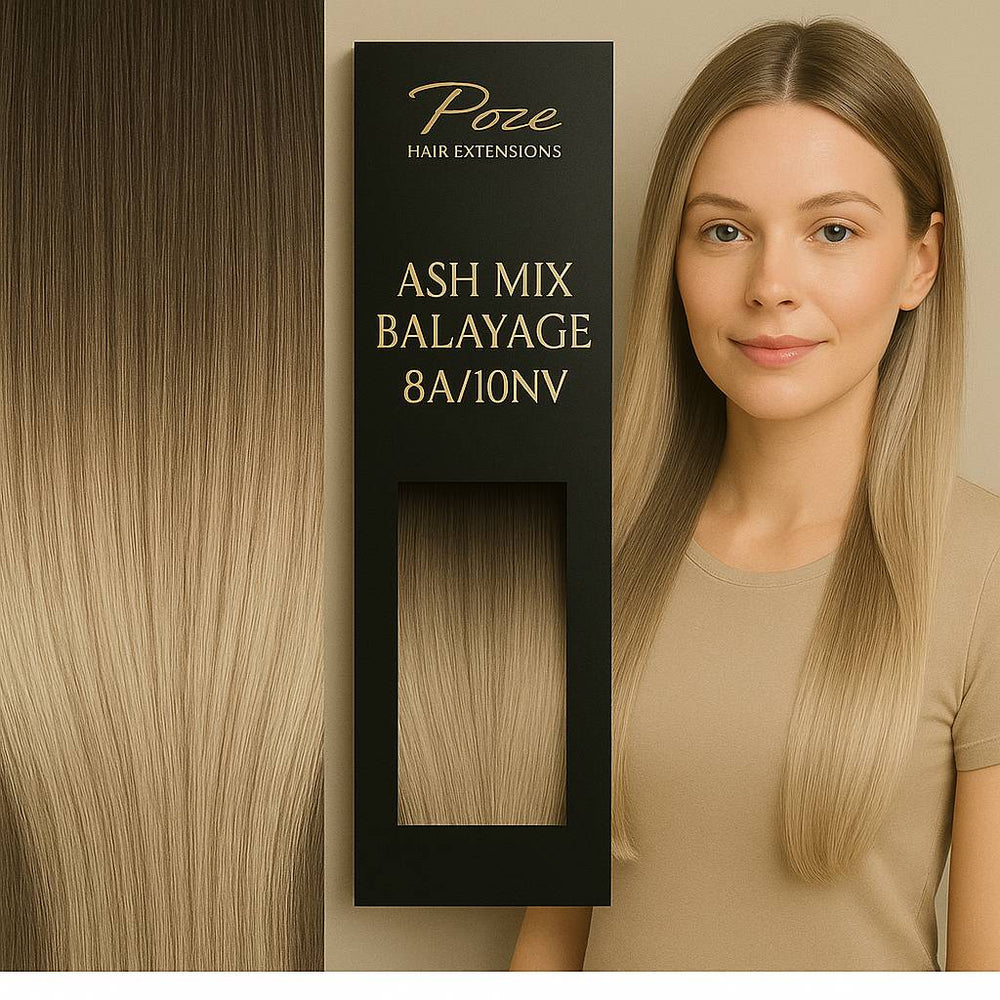 Clip & Go Estándar - 8A/10NV Mezcla Ceniza Balayage